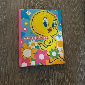 Vintage Y2K 2000 Tweety Bird Mini Address Phone Number Book Warner Bros
